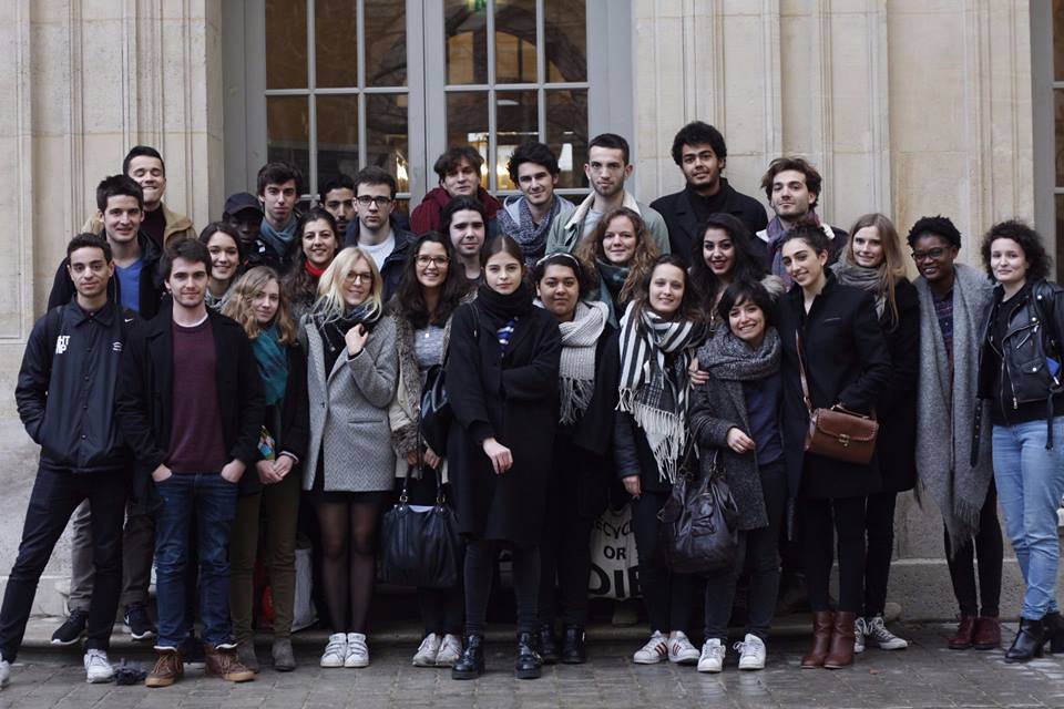 Toute une classe réunie à Ulm pour des cours de francais